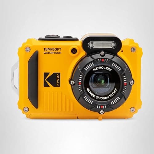 KODAK PIXPRO WPZ2 Waterproof Digital Camera, 16MP with 4X Optical Zoom, Shockproof, Dustproof, 1080p Video, Wi-Fi, Waterproof to 50ft, Yellow thumbnail 14