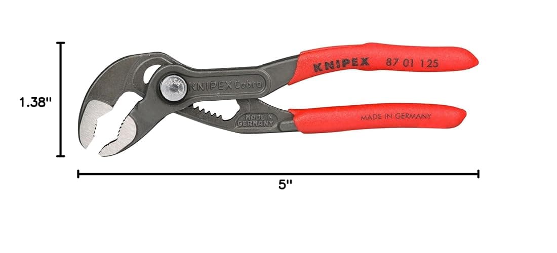 KNIPEX 87 01 125 Cobra Water Pump Pliers, 5-Inch thumbnail 3