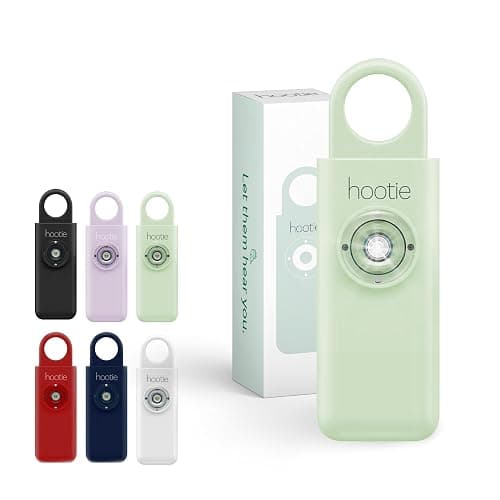 Hootie Personal Safety Alarm for Women, Men, & Kids - Keychain Alarm, Self Defense Strobe & Siren, Security Siren Keychain with 130dB Self Defense Siren & Strobe Light - Mint - Image 1
