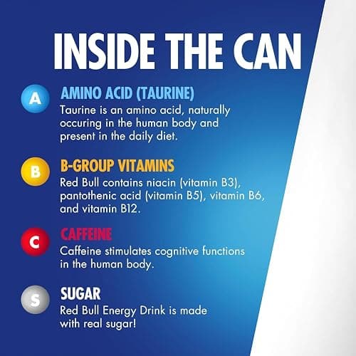 Red Bull Coconut Edition Energy Drink, Coconut Berry, with 80mg Caffeine plus Taurine & B Vitamins, 8.4 Fl Oz, Pack of 8 Cans thumbnail 5