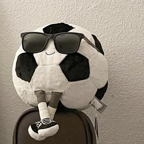 XIYUAN 13.7inch Football Plush Toys Soft Stuffed Sports Plush Balls Cute Fun American Soccer Doll Toys with feet Creative Football Spherical Decor Throw Pillow for Christmas Kids Gift (Football) thumbnail 4