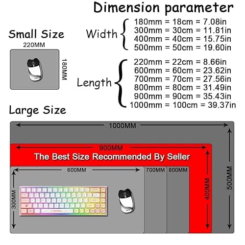 Japanese Style Katana Mouse Pad Large Computer Gaming Mouse Mat Pad Long Desk Mat Non-Slip Rubber Mouse Pad for Home Office Gaming Room thumbnail 4