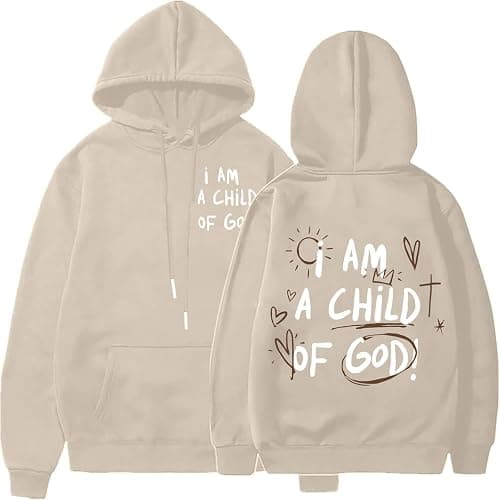 Christian Graphic Hoodies Fall Fashion 2025 Preppy Letter Print Long Sleeve Pullover Sweatshirt with Pocket Teen Girls - Image 1