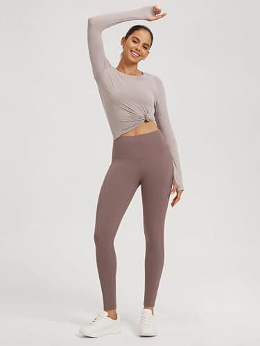 ODODOS 2-Pack 7/8 High Waist Workout Leggings with Pockets for Women, 25"/ 28" Tummy Control Athletic Yoga Pants thumbnail 4