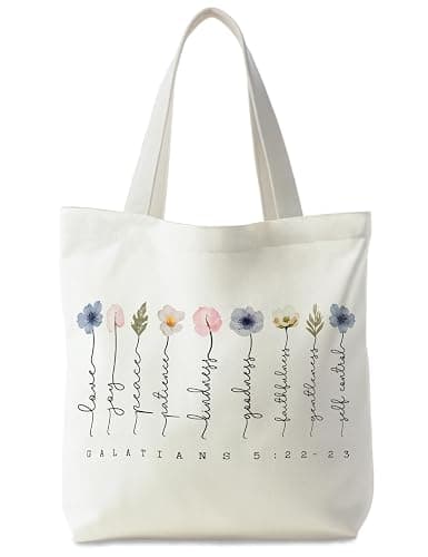 Supwhd Bible Bags for Women, Christian Tote Bag, Gifts for Christian Women - Image 1
