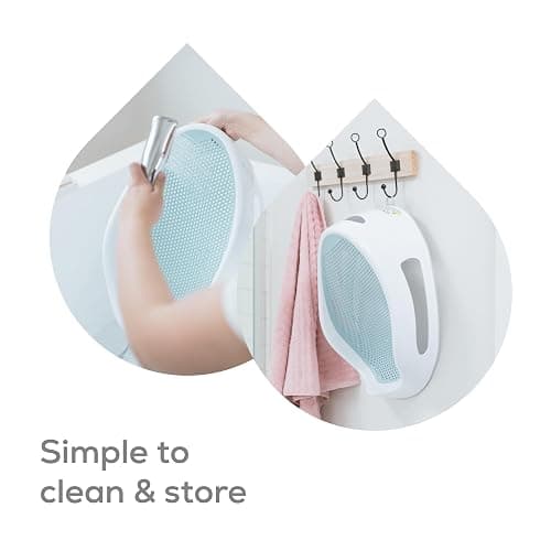 Angelcare - Baby Bath Support - Soft Touch Support - Water Level Indicator - Ideal for Babies Less Than 6 Months Old - Aqua thumbnail 7