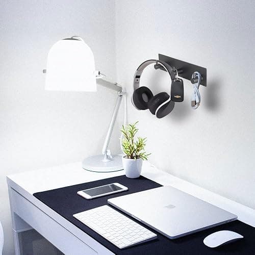 VIRFIN Key Holder for Wall with 2 Self-Adhesive Tapes, No Damage Key Holder Rack for Wall with 3 Key Hooks for Entryway, Door, Bathroom, Kitchen(Black) thumbnail 6