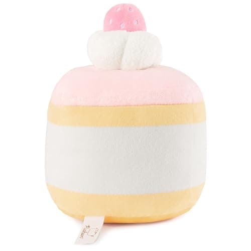 GUND Pusheen Strawberry Sponge Cake Plush, Squishy Toy, Collectible Plush Toy, Dessert Plush, Cat Stuffed Animal for Ages 8 and Up, Pink, 6” thumbnail 4
