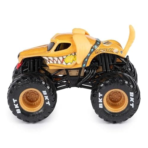 Monster Jam 2023 Spin Master 1:64 Diecast Truck Series 31 Ruff Crowd Monster Mutt Golden thumbnail 4