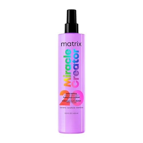Matrix Miracle Creator Leave-In Conditioner Spray - Heat Protectant, Anti-Frizz, Moisturizing & Detangling, Adds Shine, Primes For Styling, For Damaged & All Hair Types, Sulfate Free, 13.5 Fl Oz - Image 1
