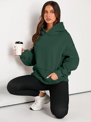EFAN Women's Hoodies Oversized Sweatshirt Comfort Fleece Sweaters | Cozy Trendy Pullover Hoodies, Sweatshirts with Pockets For Fall & Winter thumbnail 6