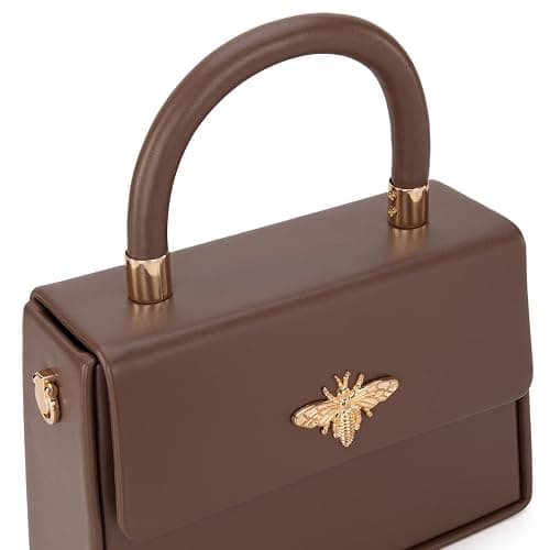 Milan Chiva Small Top Handle Purses for Women Mini Satchel Crossbody Bag Elegant Square Bag thumbnail 3