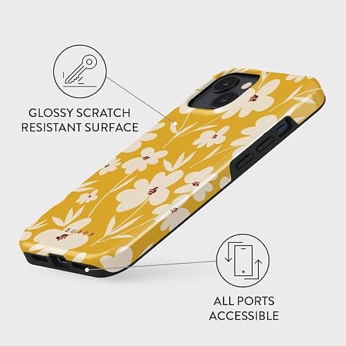 BURGA Phone Case for iPhone 15 - Cute, Trendy, Aesthetic, Pattern Phone Cover, Hard Shell Protection - fits Apple iPhone 15 Case for Women and Men thumbnail 3