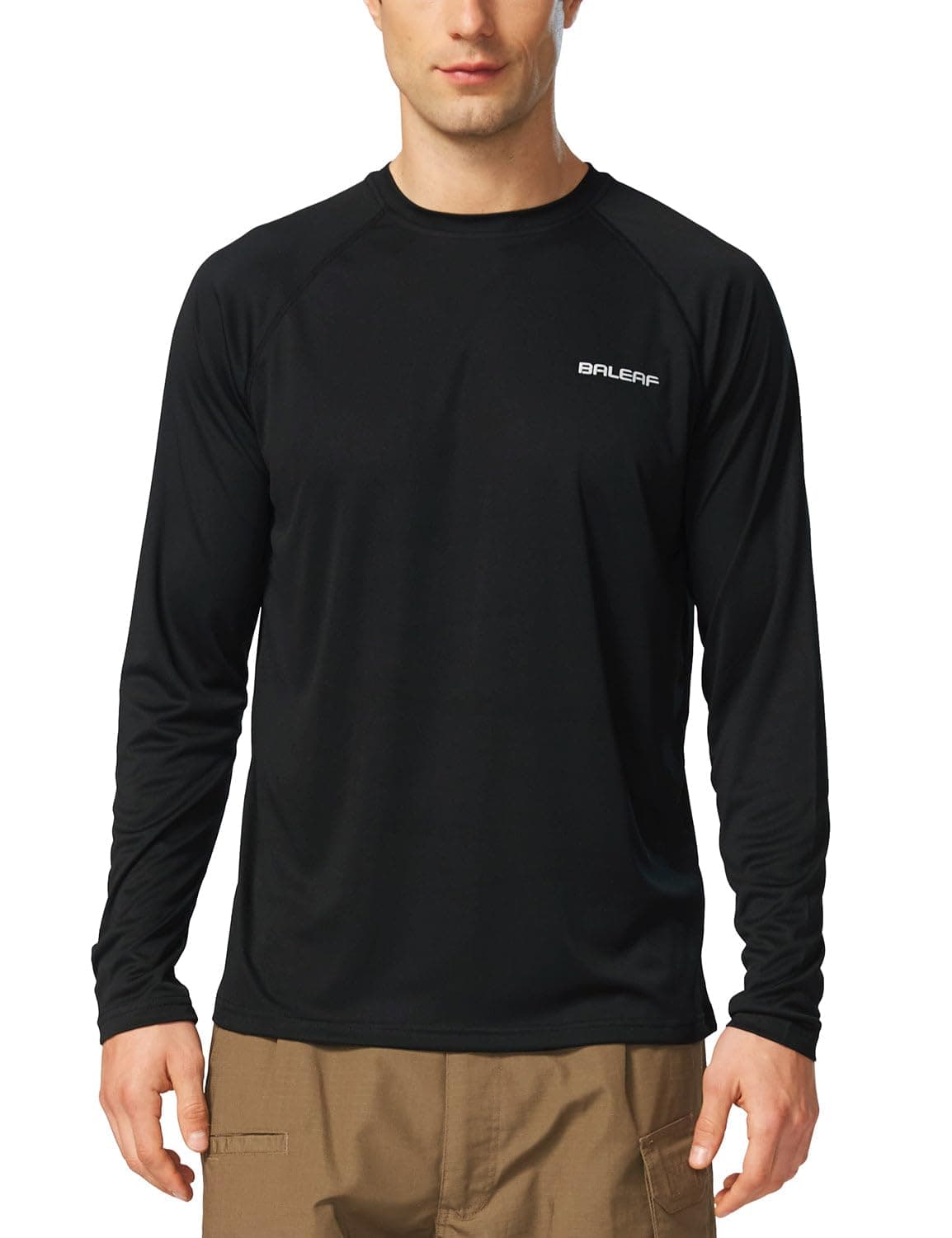 BALEAF Men's UV Shirt Water Resistant UPF 50+ Lycra Sun Protection Long Sleeve Shirt thumbnail 7