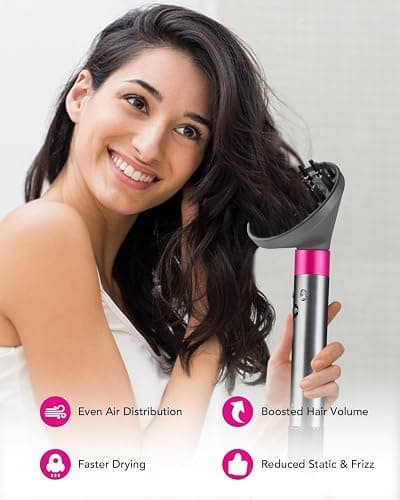 TOSAGE Upgraded Large Diffuser for Dyson Airwrap HS01 HS05 HS08 id, Diffuser Nozzle Attachment for Fast Drying Wave Curly Thick Hair, Gray thumbnail 3