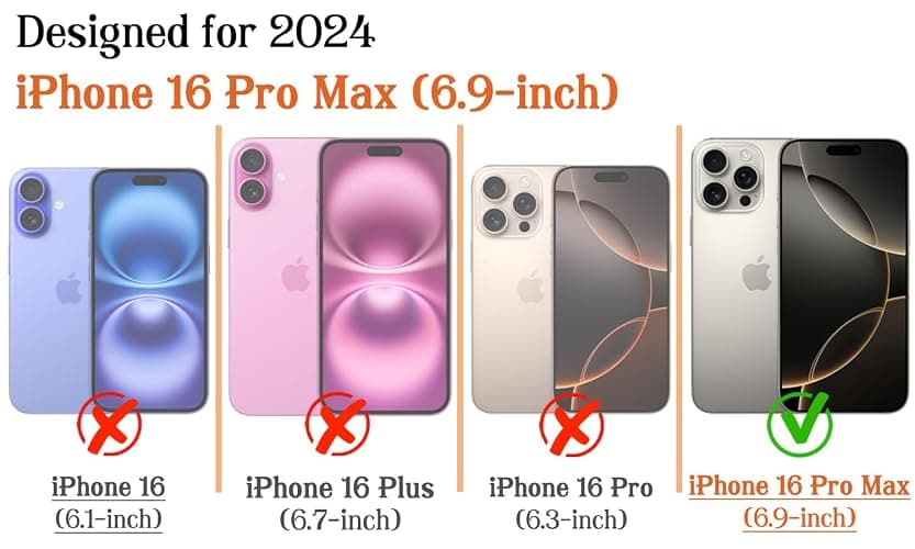 flewfun Magnetic for iPhone 16 Pro Max Case Cute Polka Dot Phone Case, Shockproof Slim TPU and Hard PC Protective Phone Cover Compatible with MagSafe Designed for Women Girls, Brown thumbnail 5