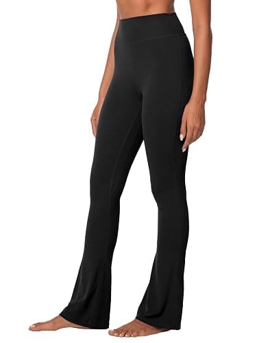 Sunzel High Waist Mini Flared Leggings for Women, Tummy Control Casual Flare Yoga Pants for Yoga Workout Gym thumbnail 6