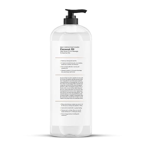 Majestic Pure Fractionated Coconut Oil - Relaxing Massage Oil, Liquid Carrier Oil for Diluting Essential Oils - Skin, Lip, Body & Hair Oil Moisturizer & Softener - 16 fl oz thumbnail 8