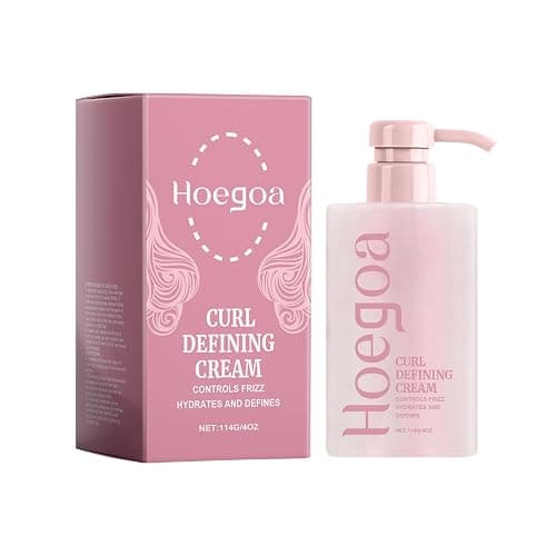 Curl Defining Cream Styling Volume Moisture Natural Shine Curl Styling Cream Anti-Frizz Bouncy Resilient Enhancer Styling Lotion Natural Wavy 114g - Image 1
