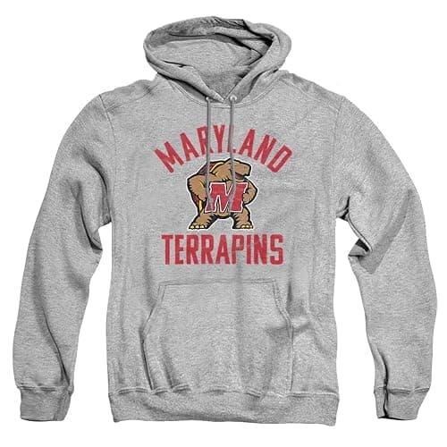 University of Maryland Official Umd Terrapin Logo Unisex Adult Pull-Over Hoodie - Image 1