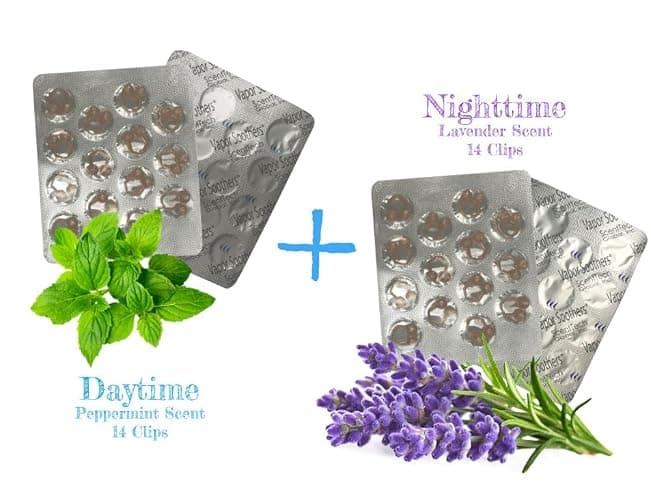 Mentholated Nasal Dilators for Breathing, Congestion, and Snoring - 28 Count Dual-Action Nose Inserts for Daytime and Nighttime - Hidden Nostril Opener Clips Last Up to 12 Hours - Peppermint/Lavender thumbnail 5