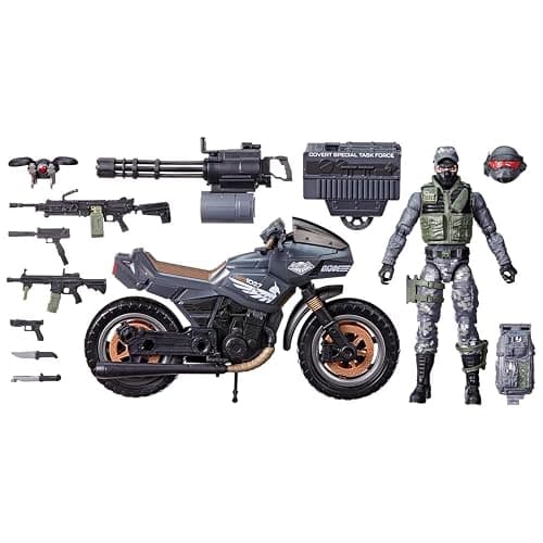 G.I. Joe Classified Series #127, Night Force Jason Shockwave Faria & Night Pursuit Cycle, 6” Action Figure, Exclusive thumbnail 3