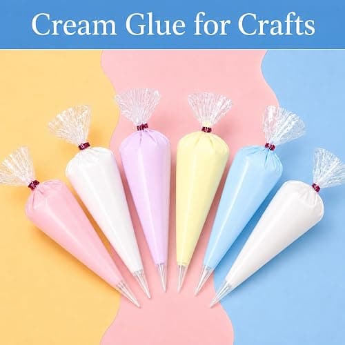 Decoden Cream Glue Clay Set with 12 Piping Tips DIY Phone Case Art Crafts | Kit Includes Resin Charms and Polymer Clay Fruit Slices for Decorating Mirrors, Hair Clips, Acrylic Photo Frames, Keychains thumbnail 7