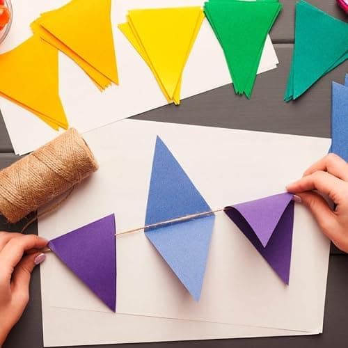 Raylu Paper – Papier Cartonné 50 x 65 cm Coloré, 25 Feuilles Cartonnées, Papier Epais de Couleur, pour l’Ecole, le Bureau, le Scrapbooking, les Activités Manuelles, 180g/m² (Blanc) thumbnail 7