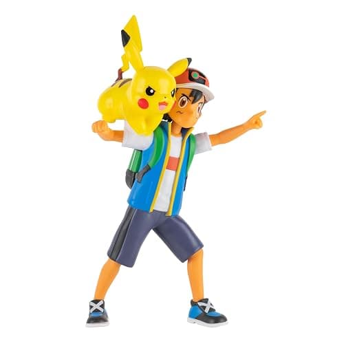Pokémon 4.5-Inch Feature Battle Action Figure, Features Ash and Launch into Action 2-Inch Pikachu thumbnail 2