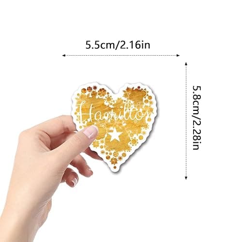 110PCS Hamiltons Merch Stickers, Cute Cartoon Aesthetic Vinyl Musicals Gifts Waterproof Decals for Laptop Bumper Skateboard Water Bottles Phone thumbnail 2