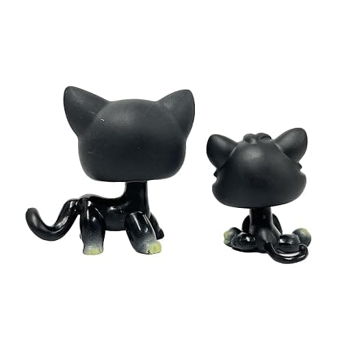 LPSCB 2pcs/Set Custom Pet Shop Toy Flocked Cat Collie Great Dane Cocker Spaniel Dachshund Dog with Baby Puppy Kitten OOAK (#994 and 994S) thumbnail 2