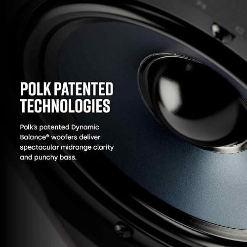 Polk Audio RC65i 2-Way Premium in-Wall 6.5 Speakers, Rectangular Indoor Speakers, Set of 2 Perfect for Damp and Humid Indoor Placement - Bath, Kitchen, Covered Porches (White, Paintable Grille) thumbnail 6