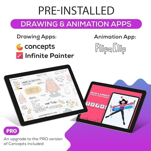 PicassoTab X Drawing Tablet • No Computer Needed • Drawing Apps & Tutorials • 4 Bonus Items • Stylus Pen • Portable • Standalone • 10 Inch Screen • Best Gift for Beginner Digital Graphic Artist • PCX thumbnail 3