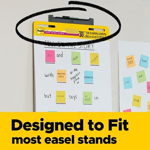 Post-it Super Sticky Easel Pad 25 in x 30 in White 30 Sheets/Pad 2 Pad/Pack Large White Premium Self Stick Flip Chart Paper Super Sticking Power (559) thumbnail 2