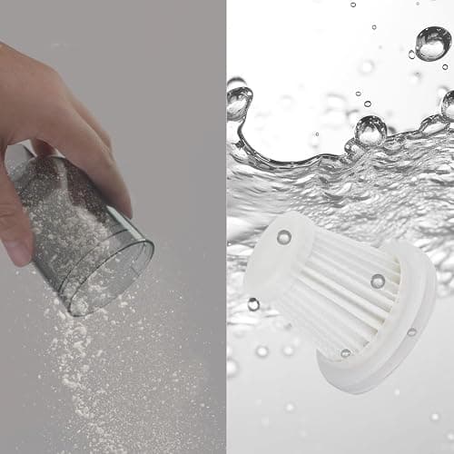 YUNYILAN Wireless Handheld Car Vacuum Cleaner High Power Rechargeable Household Mini Vacuum, Vacuum for Desk, Home and Office Dust Cleaning, Protable Vacuum Cleaner for Car thumbnail 7