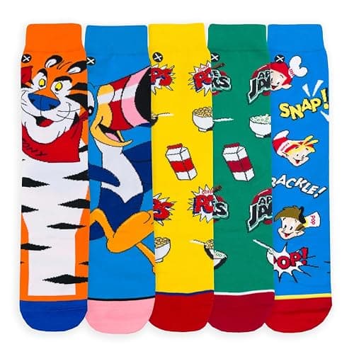 Odd Sox – Gift Box Set, 5-Pack Colorful Novelty Crew Socks - Unisex Large Size – Fun Holiday Gift for Fans & Collectors thumbnail 3