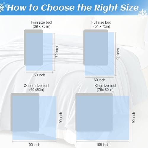 Ailemei Direct 【Upgraded Fabric Cooling Throw Blanket for Hot Sleepers, Lightweight Breathable Summer Bed Blankets, Q-Max >0.5 Jade Fiber,Keep Body Cool Hot Flashes Night Sweats,50"x70" thumbnail 2