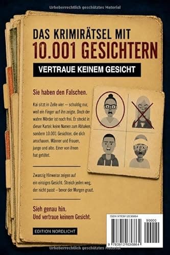 Kai ist nicht der Killer- Vertraue keinem Gesicht: Das Rätselbuch mit 10.001 Gesichtern statt Namenslisten- Logikrätsel, Murder Mystery & Detektivspiel in einem thumbnail 2