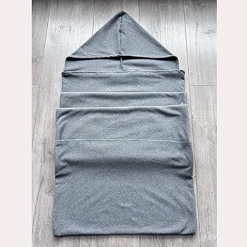 Adult Sleep Sack Compression Pod - Lightweight Relief Wearable Blanket | Ultra-Lightweight |Breathable Stretch Fabric Sleep Pod | Breathable Hooded Sleep Sack thumbnail 2