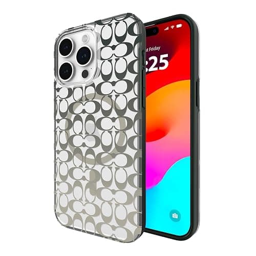 Coach iPhone 15 Pro Max Case, Compatible with MagSafe - Signature Ombre Deep Forest - Image 1