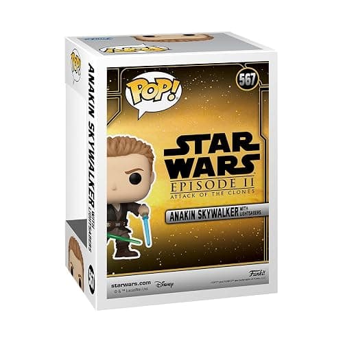 Funko Pop! Star Wars: Episode II - Anakin Skywalker with Lightsabers, Fall Convention Exclusive thumbnail 3