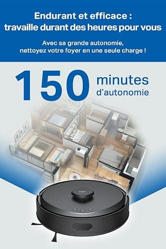 Tapo Aspirateur Robot Laveur 4 en 1 RV30Max Plus Vidage Automatique, Silencieux et Fin, Ultra puissante de 5300Pa, Navigation LiDAR, Auto-Charge Autonomie 150min, Tapis et Poils d'animaux thumbnail 10