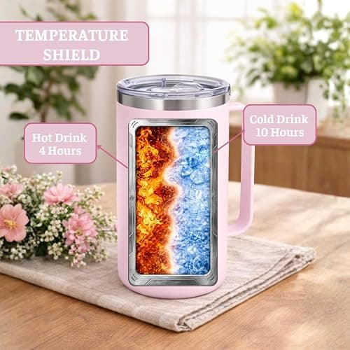 TSIMPLE Sisters Gifts From Sister, Birthday Gifts For Sister, 20oz Insulated Stainless Steel Coffee Mug With Colorful Lettering and Floral Design, Christian Gift For Women, Big Sis Gift thumbnail 6