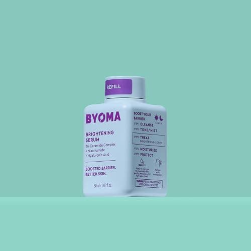 BYOMA Brightening Serum Refill - Barrier Repair Serum - Brightening & Hydrating Face Serum with Hyaluronic Acid, Niacinamide & Ceramides - Hyaluronic Acid Serum For Face - 1.01 fl. oz Refill thumbnail 5