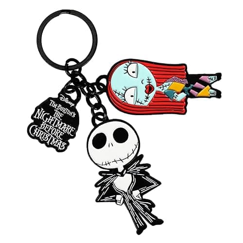 Bioworld Nightmare Before Christmas Character Charms Keychain - Image 1