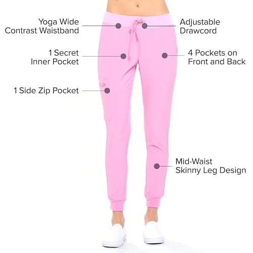 Dagacci Medical Uniform® Scrub Set – V-Neck Scrub Top & Elastic Jogger Pant Scrubs for Women Set and Men Unisex 8 Pockets thumbnail 3