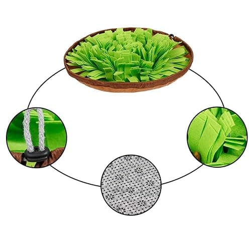 AWOOF Pet Snuffle Mat for Dogs, Interactive Feed Game for Boredom, Encourages Natural Foraging Skills for Cats Dogs Bowl Travel Use, Dog Treat Dispenser Indoor Outdoor Stress Relief thumbnail 7
