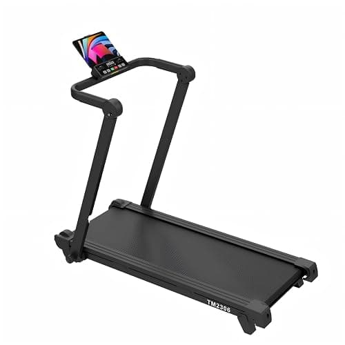 Treadmill for Home with Full Deck Running Surface, Quiet Brushless Motor, 2 Level Incline, 3 in 1 Work Walk Run Design with Detachable Desk, Foldable Compact Electric Running Machine with APP - Image 1