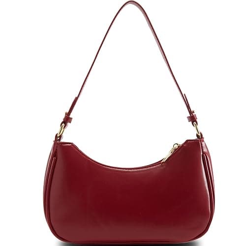 Shoulder Bag for Women Y2K Trendy Hobo Handbags Purse Vegan Leather Clutch Handbag with 2 Adjustable Removable Straps - Image 1