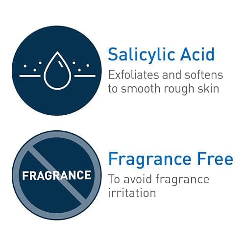 CeraVe Moisturizing Cream with Salicylic Acid, Exfoliating Body Cream with Lactic & Hyaluronic Acid, Niacinamide, and Ceramides, Fragrance Free & Allergy Tested, 12 Ounce thumbnail 4